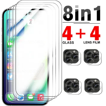 8in1 камера филм защитно стъкло iphone14 ifone 14plus закалени екран протектори за Apple IPhone 14 Pro Max стъкло покритие филми
