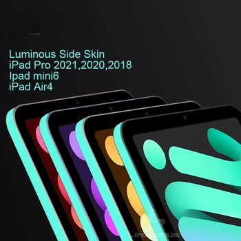 Светеща рамка филми за iPad Pro 2021 2020 2018 12.9 11 Air4 10.9 Мини 6 8.3 Блясък в тъмна страна филм случаи протектор стикери