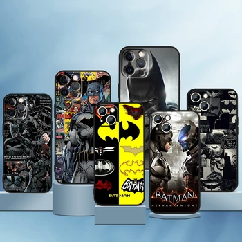 Batman Hero DC Cool за Apple iPhone 14 13 12 11 Pro Max Mini XS Max X XR 7 8 Plus 5S SE силиконов черен калъф за телефон Coque Capa
