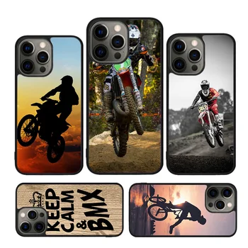 Dirt MX Байк мотокрос калъф за iPhone 15 SE 2020 XR X XS Max 6S 7 8 Plus 12 13 Mini 11 12 13 14 Pro Max капак на бронята
