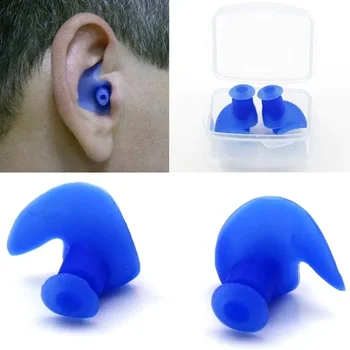 Тапа за уши Водоустойчиво плуване Професионални гумени тапи за уши за плуване за възрастни плувци Деца Гмуркане Мека анти-шумова тапа за уши