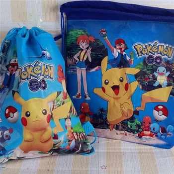 Pokemon чанта за съхранение Kawaii Pikachu Bulbasaur келеш Eevee действие фигура чанта играчки парти декор деца рожден ден коледен подарък