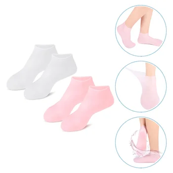 2 чифта овлажняващи чорапи SEBS Moisture Socks Foot SPA Socks for Dry Feet