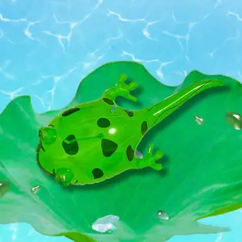 Карикатура животински светеща жаба надуваема играчка с мигаща светлина светлина нагоре попова лъжичка жаба модел подскачащи жаба играчка PVC малки деца