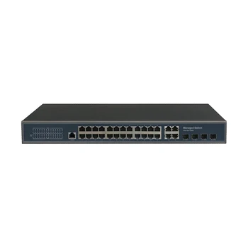 Enterprise L2 управляван мрежов комутатор 24 32 порта Gigabit VLAN LACP SNMP SSH управляем оптичен влакнест Ethernet превключвател