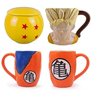Dragon Ball Son Goku Mug Creativity Керамична чаша за кафе Чаша за чай Напитки Десерт Закуска Чаша за мляко Чаши за сок Дръжка Съдове за пиене