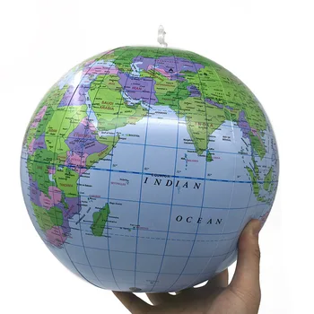 30cm надуваем глобус глобус свят Земя океан карта топка балон образователни играчки за Chilren учебни помагала Soft Safe
