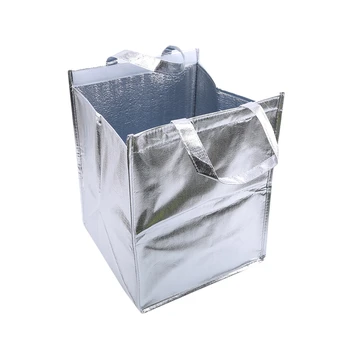 1Pcs алуминиево фолио лед чанти за съхранение изолирани плаж храна термична чанта трайни външни кутии сгъваема охладител чанта обяд пикник чанта