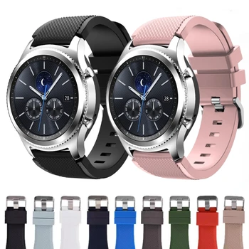 22mm силиконова каишка за Samsung Galaxy Watch 3 45mm / Huawei Watch 3/4 / GT4 мека спортна гривна маншет Amazfit GTR 47mm Correa