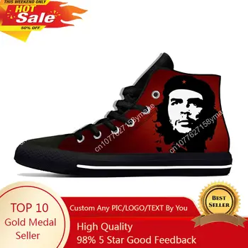 Горещо лято Че Гевара комунизъм социализъм Куба кубински ежедневни обувки високи топ дишащи мъже жени маратонки най-новите обувки