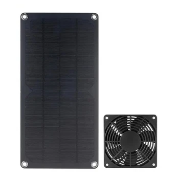 10W монокристален слънчев панел DC5521 изходен заряд 12V батерия PV плоча пиле куче слънчев вентилатор комплект комплект