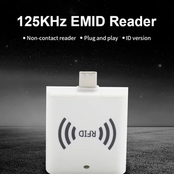 USB Rfid четец на карти Висококачествен 125Khz нискочестотен мини преносим RFID OTG Type-C интерфейс ID Card Reader за Android телефон