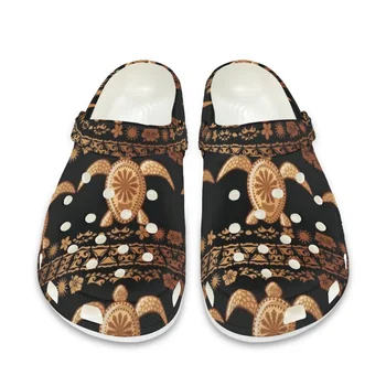Beliodome Дизайн на морска костенурка Унисекс сабо Градински обувки за жени Летни ежедневни дишащи чехли Неплъзгащи се външни плажни сандали