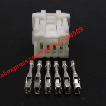 1 Комплект 6 пина 7283-5982 MG653005 1.2 Серия Бял кабелен кабелен конектор Автомобилен незапечатан контакт за NISSAN