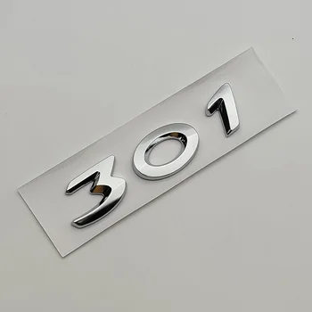 3d ABS хром лого 301 емблема букви лепило табелка кола багажника значка Decal за Peugeot 301 стикер аксесоари