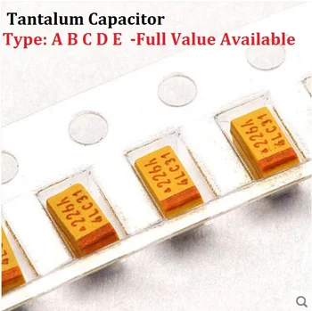 10PCS тантал кондензатор тип C 227 6.3V 220UF 6.3V SMD капацитет 6.3V220UF 6032 кондензатори 220UF6.3V