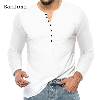 Плюс размер 3xl Мъжка тениска с дълъг ръкав 2023 Америка Европа Модни върхове Мъже Ежедневни пуловери Бяло сиво Основно облекло за ризи