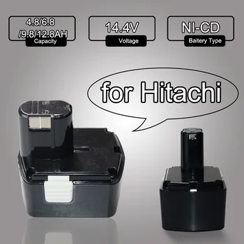 За Hitachi 14.4V 4.8/6.8/9.8/12.8AH Ni-CD Резервна акумулаторна батерия EB1412 EB1414S EB1426 EB1424 EB1430 EB14B