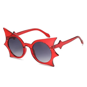 Butterfly Punk слънчеви очила жени 2023 Луксозна марка уникални кръгли слънчеви очила за котешко око за дами Реколта модерни очила UV400