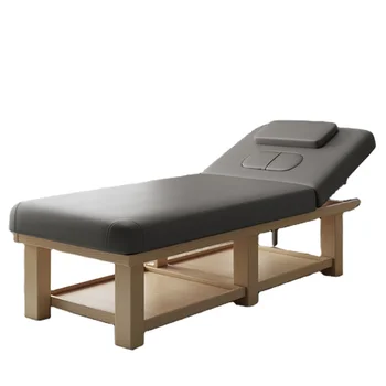 Hot Selling Beauty Facial Salon Shop Furniture Tables Traditional High Quality Wooden Comfortable Spa Beauty Cheap Massage Bed