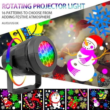 Прожектор светлина Коледа DJ парти светлини сцена светлина Led 16 модели вътрешен и външен лазерна лампа празник осветление