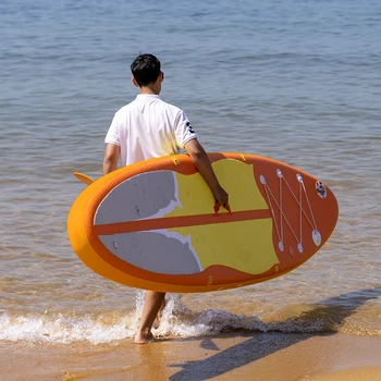 Funwater sup aufblasbares Stand Up Paddle Board Sup board Surfbrett Kajak Surf Rucksack Leine Pumpe wasserdichte Tasche Flossen