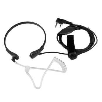 Гърлен микрофон микрофон PTT Laryngofon Air Tube слушалки слушалка за UV-5R UV B5 GT-3TP UV-5X