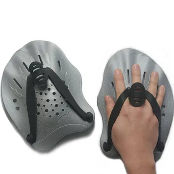 Плуване гребла обучение регулируеми ръка ципести ръкавици подложка перки плавници за мъже жени деца висококачествени трайни консумативи