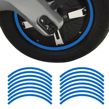 16Pcs колело главина стомана пръстен кола отразяващ стикер колело ивица Decal гуми мотоциклет аксесоари за мотоциклет кола велосипед