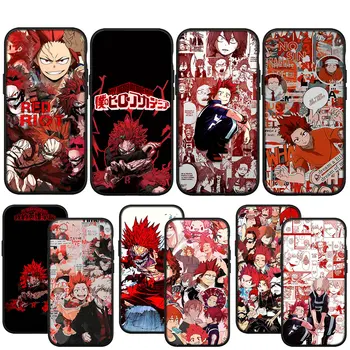 Eijiro Kirishima Red Riot Boku No My Hero Academia за iPhone 14 13 12 Mini 11 Pro X XR XS Max 6 7 8 Plus 6s + SE калъф за телефон