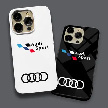 A-Audi-RS калъф за телефон за iPhone 15 14 11 13 12 11 Pro Max MINI XR X XS 8 7 SE 2020 Plus Film Tough Hard Cover Coque Funda